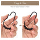 DIY Black Stainless Steel Hooks for Curtain, String Lights 12ct/pk