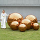 DIY Event Party Decor Inflatable Mirror Balls with Air Pump
