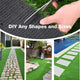 DIY Artificial Grass for Side Yard Landscaping, 1.38" Pile (3', 1'W Options)