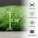 DIY Artificial Grass for Side Yard Landscaping, 1.38" Pile (4', 3', 1'W Options)