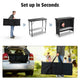 DIY Outdoor Folding Bar Pub Table with Storage