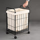DIY Rolling Laundry Hamper Metal Frame & Canvas Basket 16x12x24