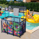 DIY Pool Float Holder Ball Noodles Toy Organizer Bin 50x30x61 Blue