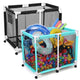 DIY Pool Float Storage Mesh Toy Organizer with Solid Frame 48in.