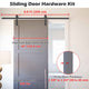 DIY 6.6' Single Sliding Barn Door Hardware Set Cabinet Roller Track