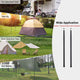 DIY Tarp Poles Set of 2 with Bag Tent Canopy Shelter Poles