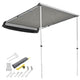 DIY Retracted Car Rooftop Side Awning Shade 4' 7"x6' 7"