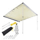 DIY Retracted Car Rooftop Side Awning Shade 8' 2"x7' 7"