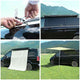 DIY Car Awning with LED Light Car Side Tent 8' 1" x 6' 7"
