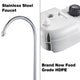 DIY Portable Sink Hand Wash Station with Water Tank Foot Pump