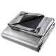 DIY 10x12 ft Heavy-Duty Tarp Shelter Cover Tarpaulin, Silver