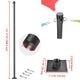 DIY Sun Sail Posts Pole Kit with Base & D-Ring Clamp