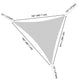 DIY Triangle Outdoor Sun Shade And Canopy 16' Color Options