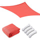 DIY 13' x 19' Rectangle Sun Shade Wind Sail Shade Canopy