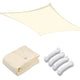 DIY 16' Square Outdoor And Patio Shade Color Options