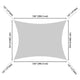 DIY 10' x 13' Rectangle Outdoor And Patio Shade