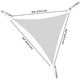 DIY 22' Triangle Shade Wind Sail Shade Canopy