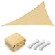 DIY 25' Triangle Shade Wind Sail Shade Canopy