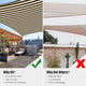 DIY 23' x 22' Rectangle Shade Sail for Patios Pool
