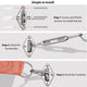 DIY Stainless Steel Pad Eye Turnbuckle Carabiner, 6