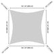 DIY 16' Square Shade Wind Sail Shade Canopy Water Resist