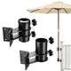 DIY Patio Umbrella Holder attach to Chairs, Deck Railing (D2 5/16")