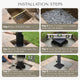 DIY In-Ground Flush Mount Umbrella Base Plate for 2" Posts
