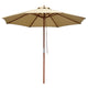 DIY 9 Foot Wooden Patio Umbrella Color Options