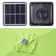 DIY 10 x 6.5 Foot Patio LED Solar Umbrella Color Options