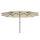 DIY 15x9 ft Double-sided Rectangular Patio Umbrella Wind Vents