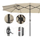 DIY 15x9 ft Double-sided Rectangular Patio Umbrella Wind Vents