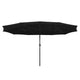 DIY 15x9 ft Double-sided Rectangular Patio Umbrella Wind Vents