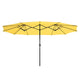 DIY 15x9 ft Double-sided Rectangular Patio Umbrella Wind Vents