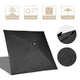 DIY 9 ft Lighted Patio Umbrella Square Solar Umbrella Tilt 8-Rib