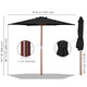 DIY 8 ft 6-Rib Outdoor Patio Umbrella
