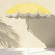 DIY 6 ft 8-Rib Beach Umbrella with Fringe and Anchor