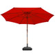 DIY 13 Foot Wooden Outdoor Umbrella and Rolling Base
