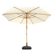 DIY 13 Foot Wooden Outdoor Umbrella and Rolling Base
