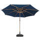 DIY 13 Foot Wooden Outdoor Umbrella and Rolling Base