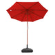 DIY 9 Foot Wooden Outdoor Umbrella and Stand