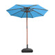 DIY 9 Foot Wooden Outdoor Umbrella and Stand