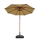 DIY 9 Foot Wooden Outdoor Umbrella and Stand
