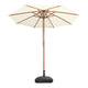 DIY 9 Foot Wooden Outdoor Umbrella and Stand