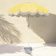 DIY 6ft Beach Umbrella with Fringe and Portable Stand Base