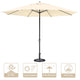 DIY 13ft 8-Rib Outdoor Umbrella with Heavy Umbrella Base