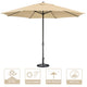 DIY 13ft 8-Rib Outdoor Umbrella with Heavy Umbrella Base