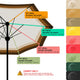 DIY 8 ft Patio and Market Umbrella Replacement Canopy