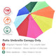 DIY 8 ft Patio and Market Umbrella Replacement Canopy