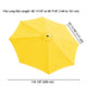 DIY 10 ft Patio and Market Umbrella Replacement Canopy