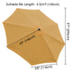 DIY 10 ft Patio and Market Umbrella Replacement Canopy